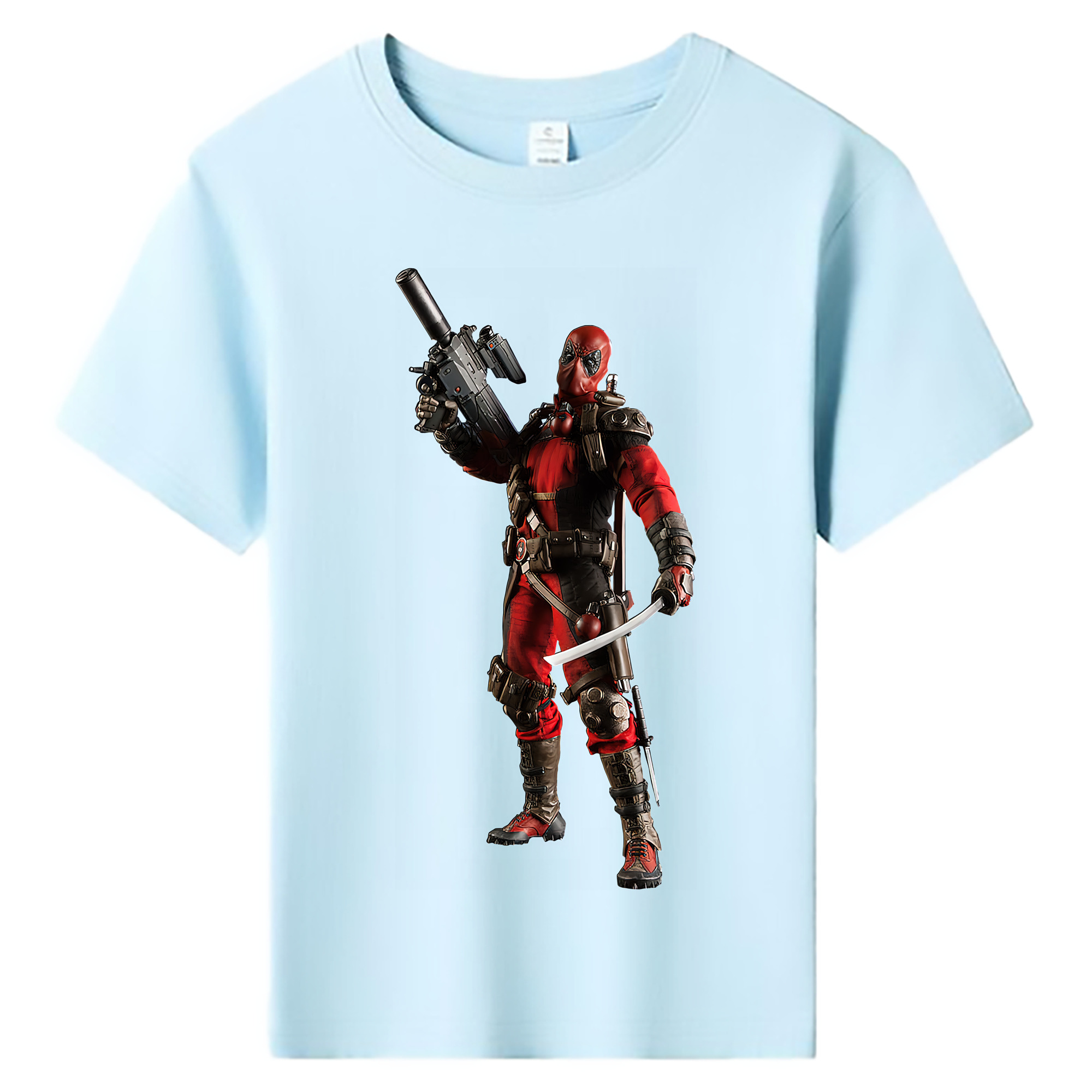 （画像用） Deadpool デッドプール 綿100％キッズTシャツ（フロントプリント）